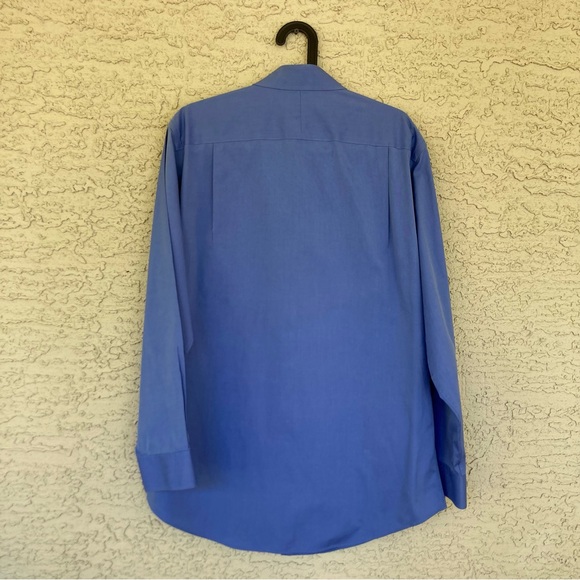 Jos. A Bank Traveler's Collection Button Down Blue Shirt, size 16-34 - Picture 6 of 9